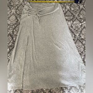 Aerie Midi Length Ribbed Skirt